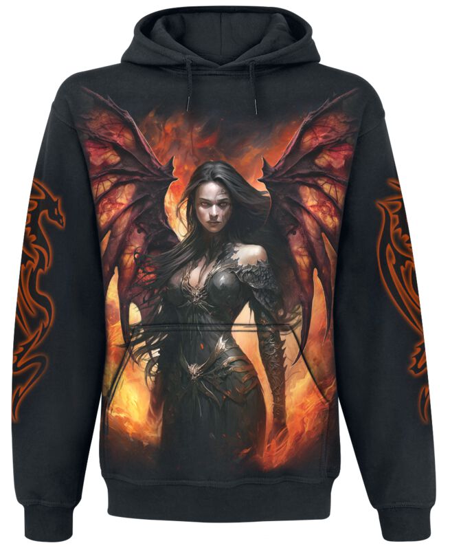 Sweat-shirt à capuche  de Spiral - Draco Queen - Sweat à Capuche - S à XXL - pour Homme - noir - Spiral