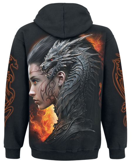 Sweat-shirt à capuche  de Spiral - Draco Queen - Sweat à Capuche - S à XXL - pour Homme - noir - Spiral - View 2