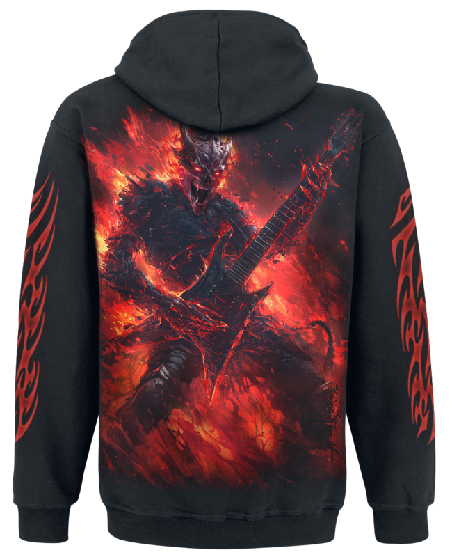 Sweat-shirt à capuche  de Spiral - Riff Burner - Hoodie - S à XXL - pour Homme - noir - Spiral - View 2