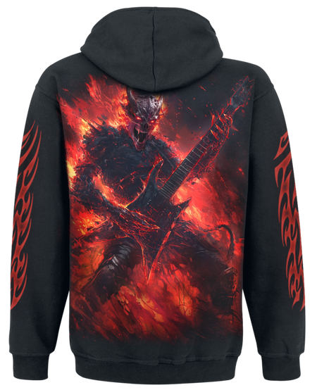 Sweat-shirt à capuche  de Spiral - Riff Burner - Hoodie - S à XXL - pour Homme - noir - Spiral - View 2