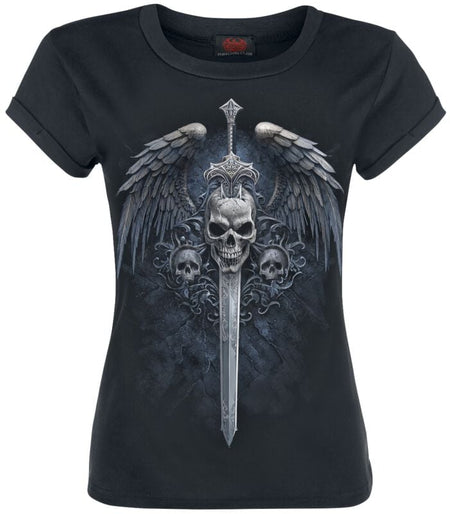 T-Shirt Manches courtes  de Spiral - Angel Sword - T-Shirt - S à L - pour Femme - noir - Spiral