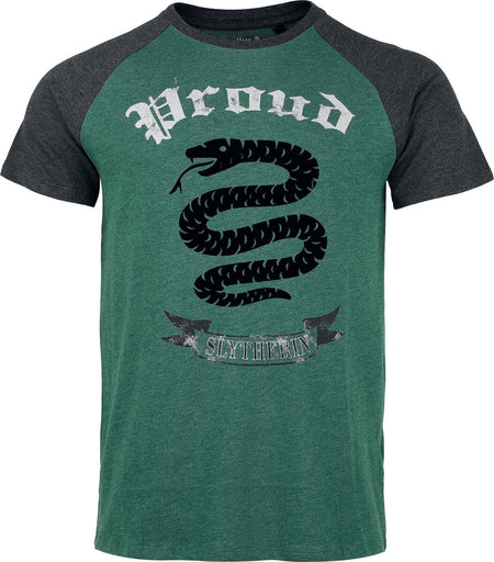 T-Shirt Manches courtes  de Harry Potter - Serpentard - Proud - S à XXL - pour Homme - multicolore - Harry Potter