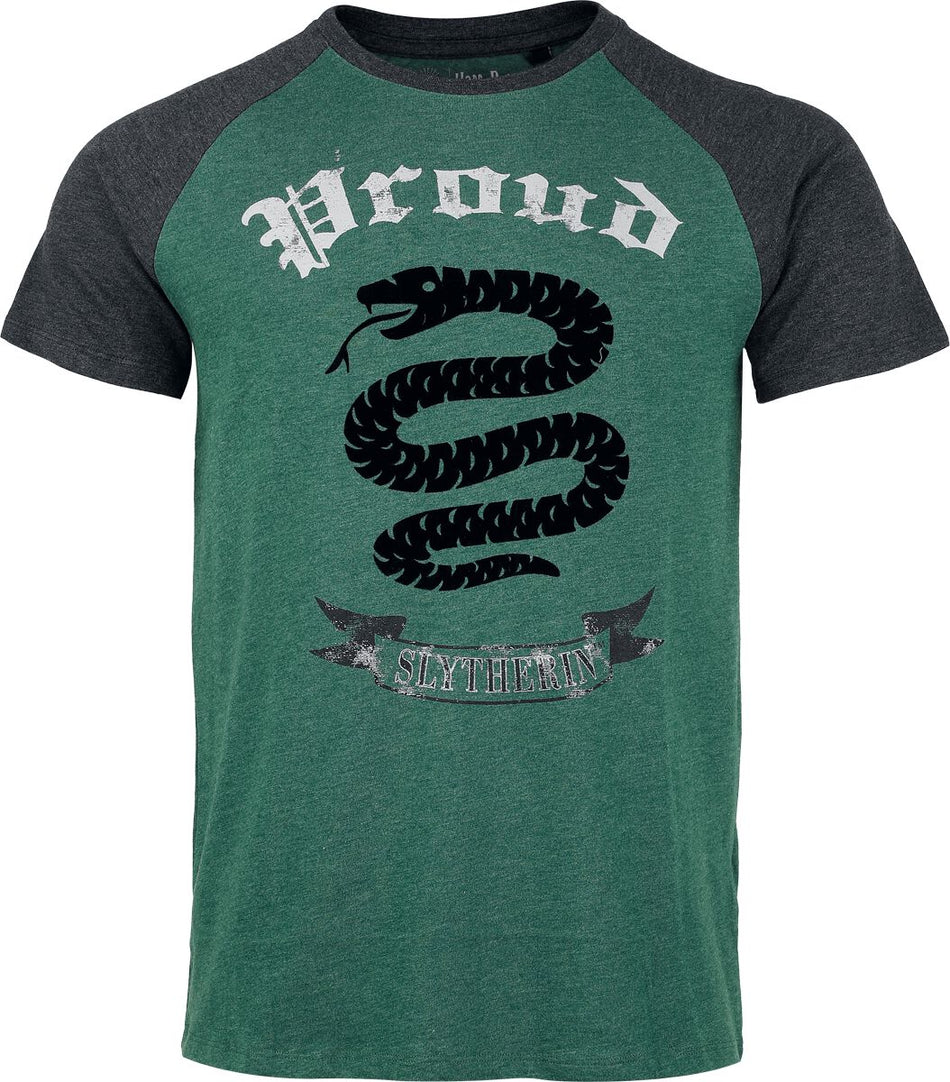 T-Shirt Manches courtes  de Harry Potter - Serpentard - Proud - S à XXL - pour Homme - multicolore - Harry Potter