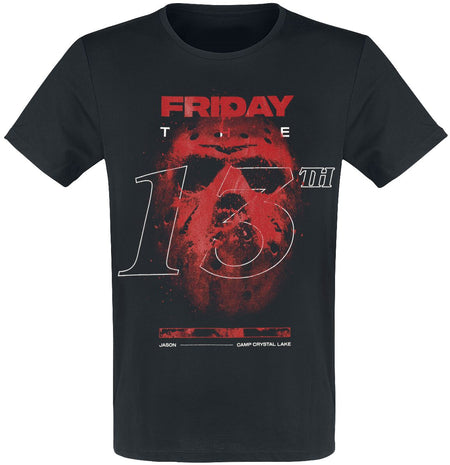 T-Shirt Manches courtes  de Vendredi 13 - Jason - Poster - S à XXL - pour Homme - noir - Vendredi 13