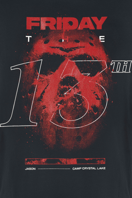 T-Shirt Manches courtes  de Vendredi 13 - Jason - Poster - S à XXL - pour Homme - noir - Vendredi 13 - View 2