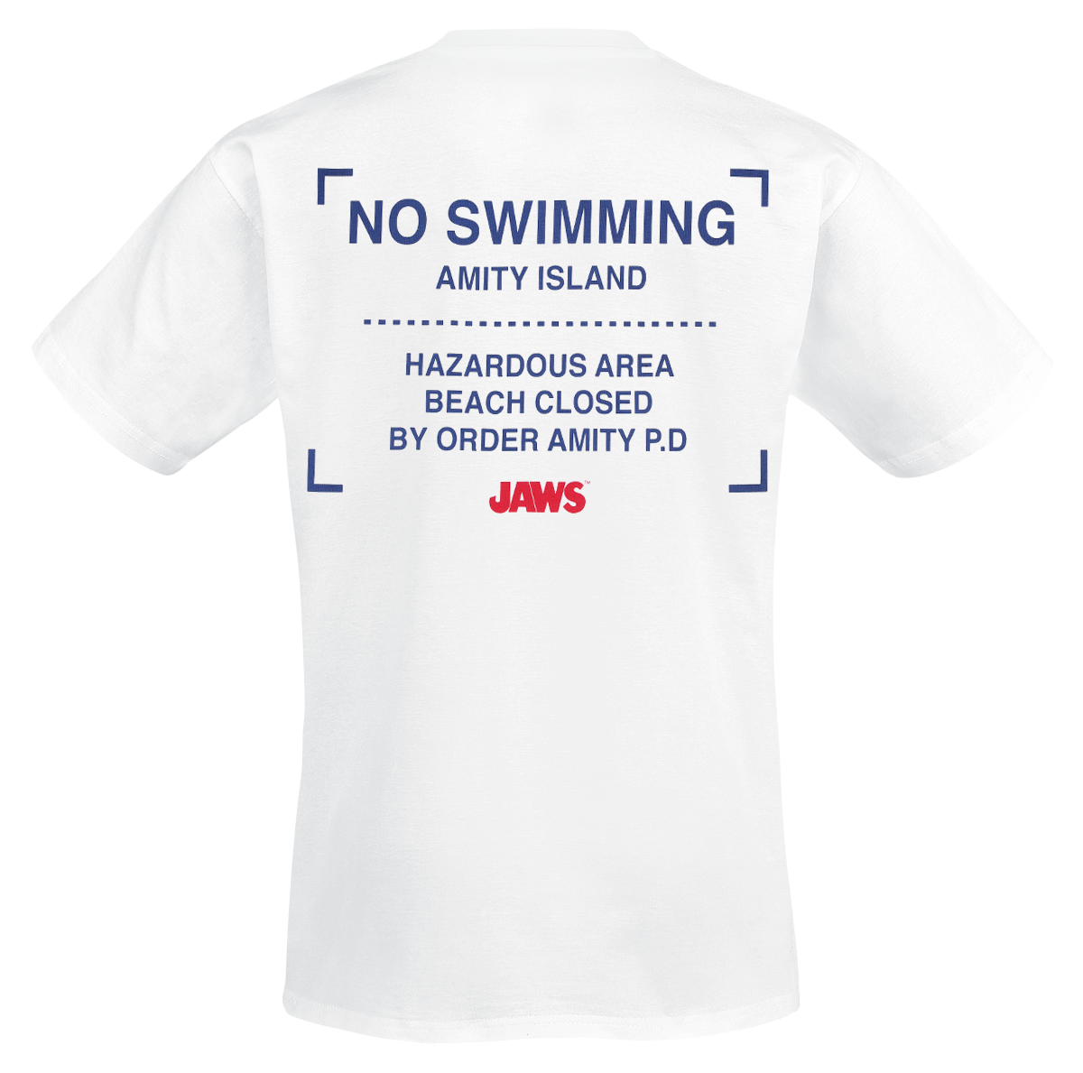 T-Shirt Manches courtes  de Jaws - Amity Island Welcomes You - Oversize - S à XXL - pour Homme - blanc - Jaws - View 2