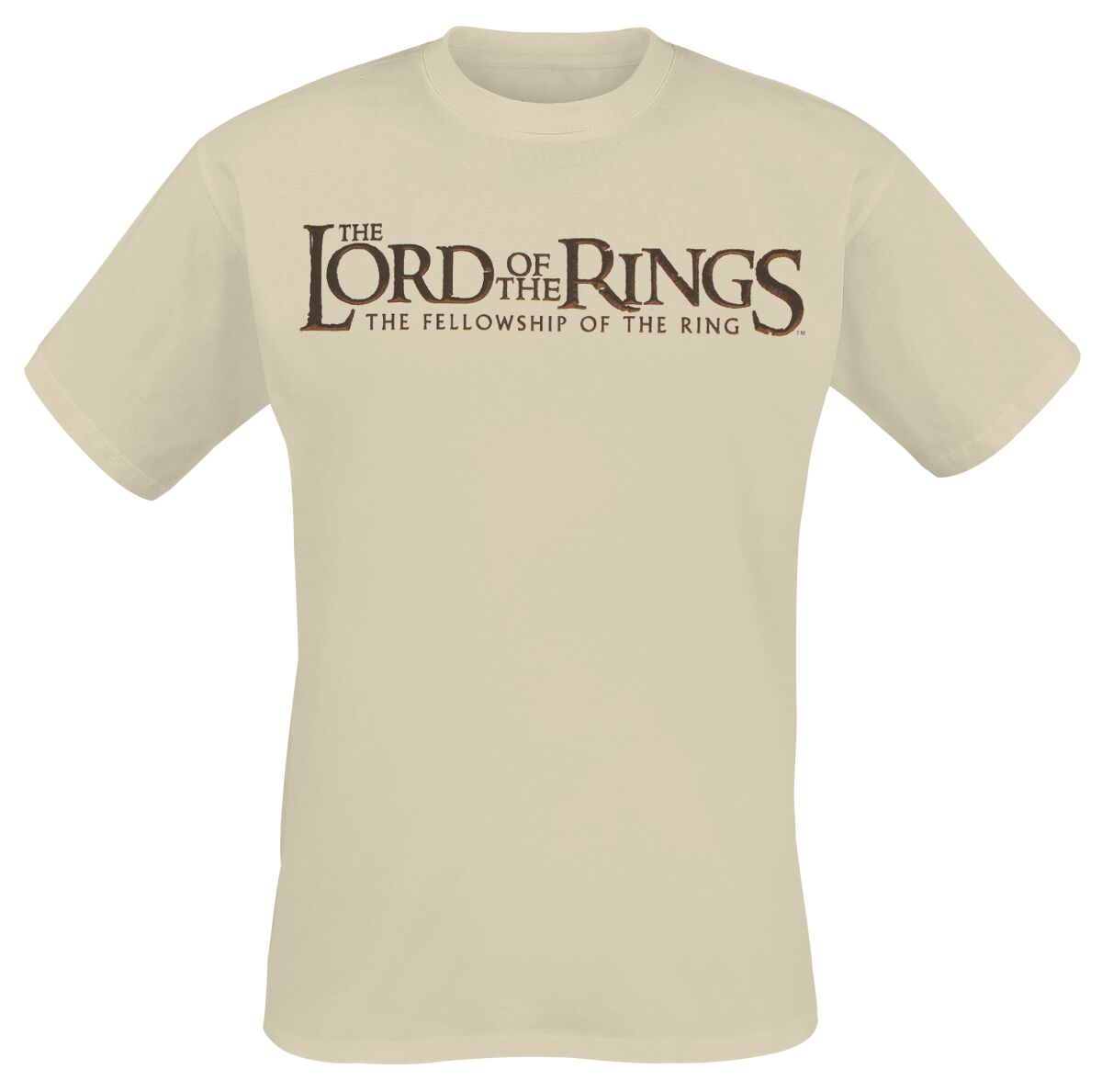 T-Shirt Manches courtes  de Le Seigneur Des Anneaux - Carte - Oversize - S à XXL - pour Homme - sable - Le Seigneur Des Anneaux