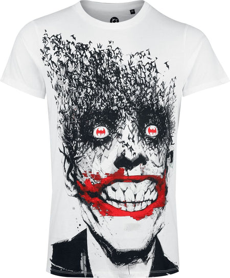 T-Shirt Manches courtes  de Batman - The Joker - Jokerfly - S à XXL - pour Homme - blanc - Batman