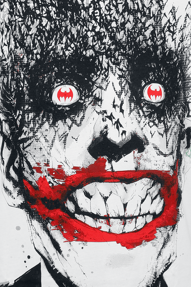 T-Shirt Manches courtes  de Batman - The Joker - Jokerfly - S à XXL - pour Homme - blanc - Batman - View 2