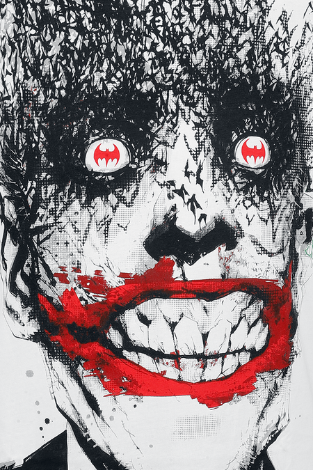 T-Shirt Manches courtes  de Batman - The Joker - Jokerfly - S à XXL - pour Homme - blanc - Batman - View 2