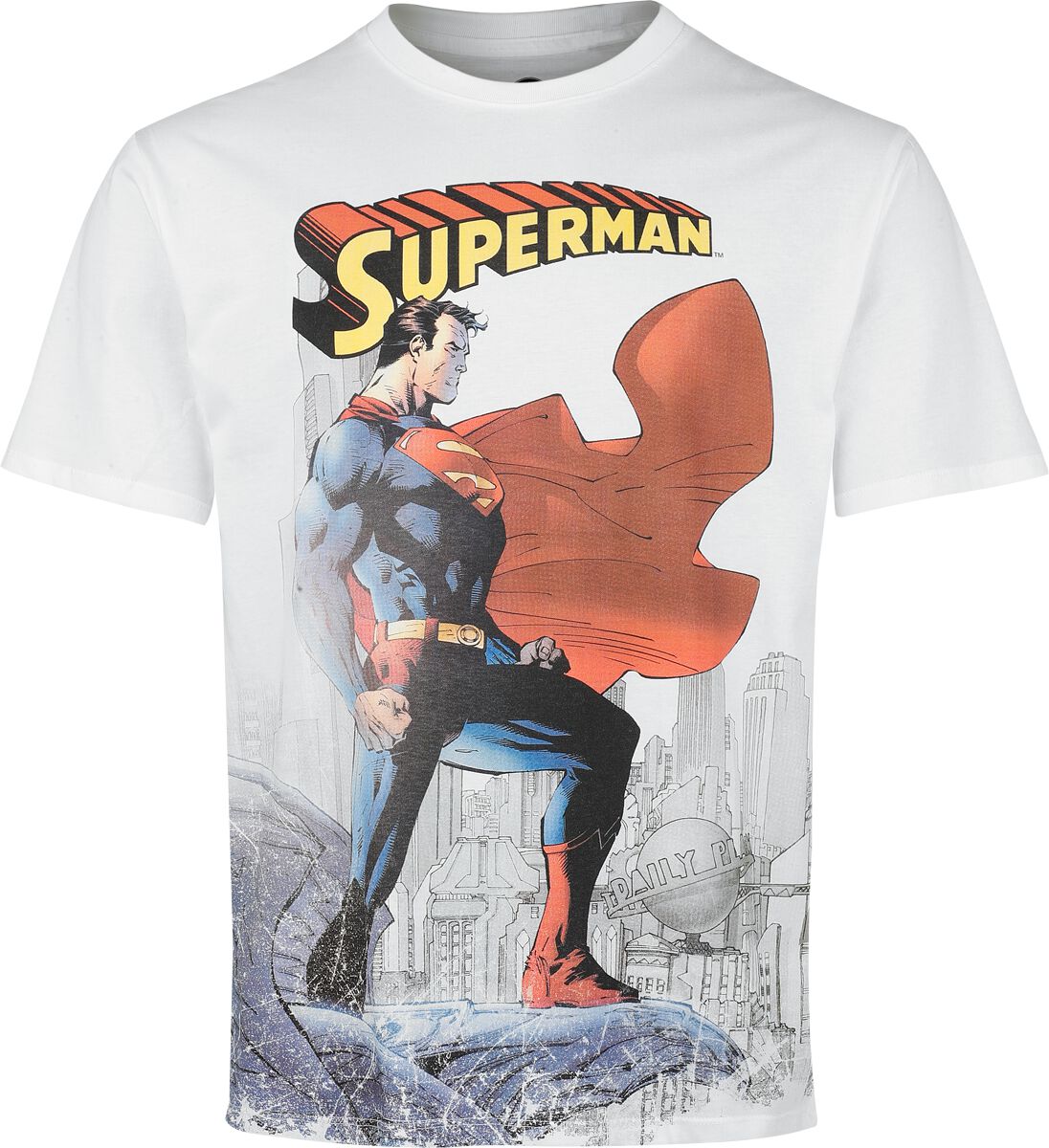 T-Shirt Manches courtes  de Superman - Daily Planet - S à XXL - pour Homme - blanc - Superman
