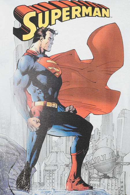 T-Shirt Manches courtes  de Superman - Daily Planet - S à XXL - pour Homme - blanc - Superman - View 2