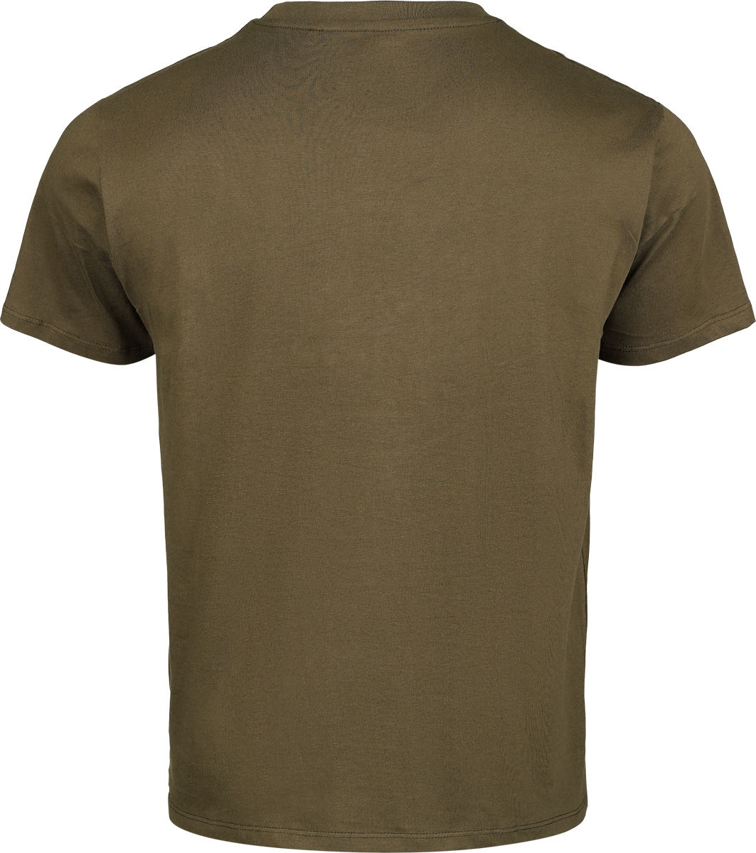 T-Shirt Manches courtes  de Jurassic Park - HD Logo - S à XXL - pour Homme - kaki - Jurassic Park - View 2