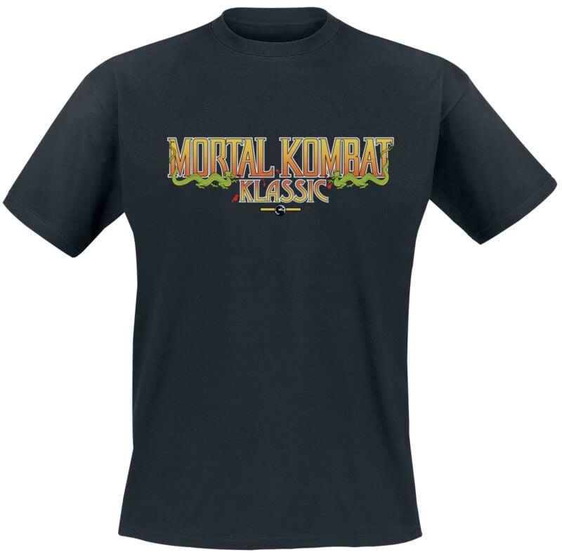 T-Shirt Manches courtes Gaming de Mortal Kombat - Klassik Logo - S à XXL - pour Homme - noir - Mortal Kombat