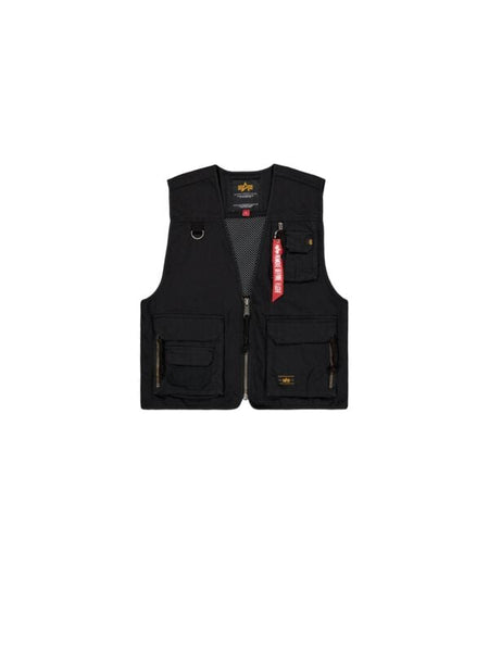 Veste Sans Manches  de Alpha Industries - Mesh Utility - Débardeur - S à XL - pour Homme - noir - alpha industries