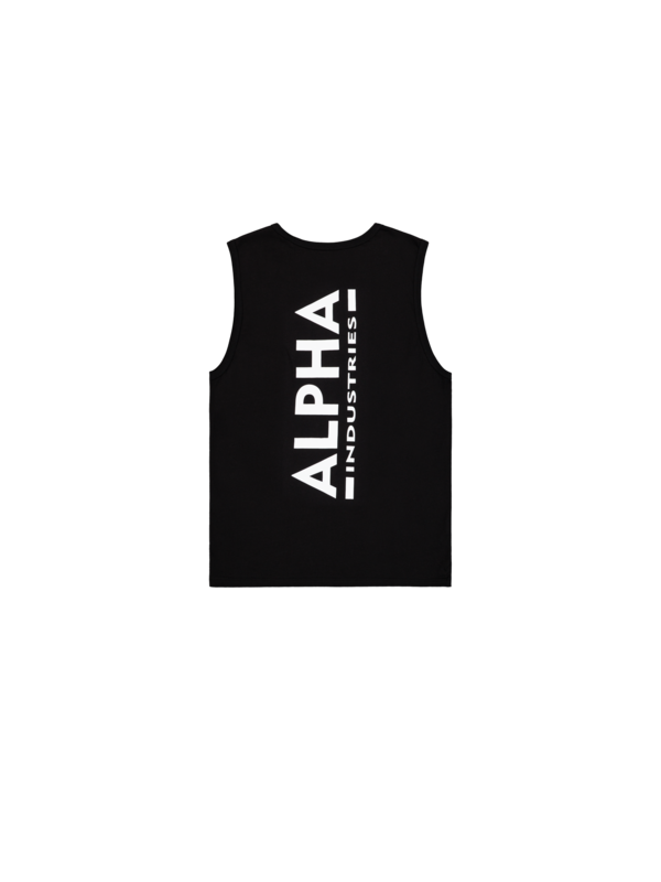 Débardeur  de Alpha Industries - Débardeur Impirmé dans le Dos - S à XXL - pour Homme - noir - alpha industries - View 2