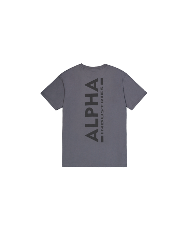 T-Shirt Manches courtes  de Alpha Industries - T-Shirt Imprimé dans le Dos - S à XXL - pour Homme - gris - alpha industries - View 2