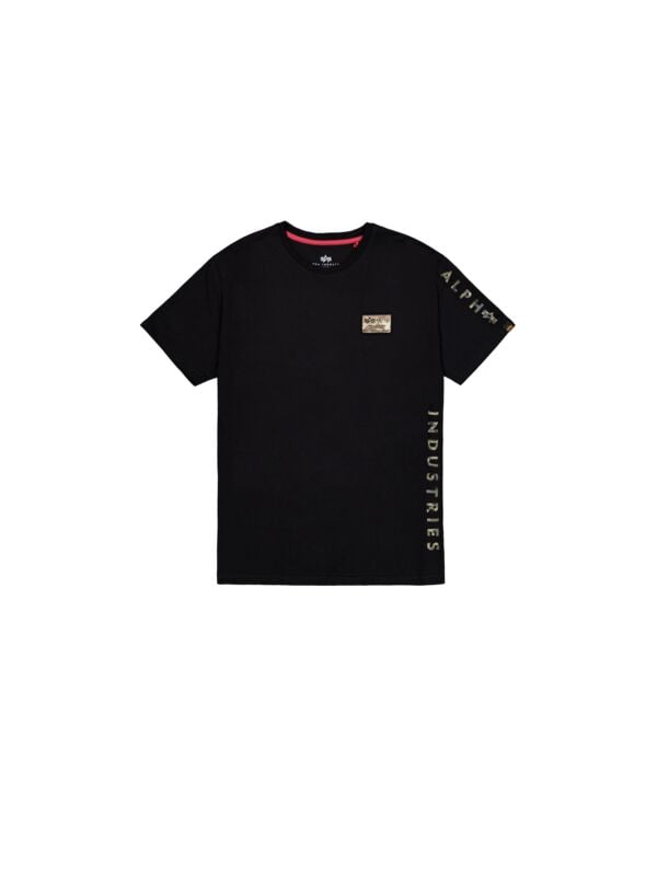 T-Shirt Manches courtes  de Alpha Industries - T-Shirt Camouflage - S à XXL - pour Homme - noir - alpha industries
