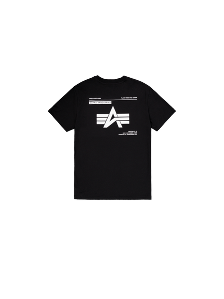 T-Shirt Manches courtes  de Alpha Industries - Label Back Print - T-Shirt - S à XXL - pour Homme - noir - alpha industries - View 2