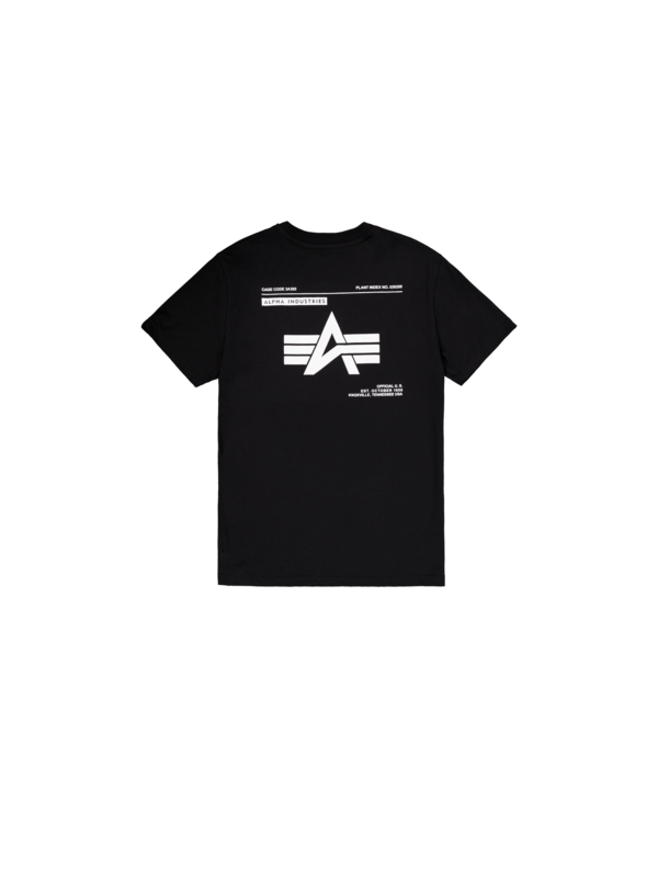 T-Shirt Manches courtes  de Alpha Industries - Label Back Print - T-Shirt - S à XXL - pour Homme - noir - alpha industries - View 2