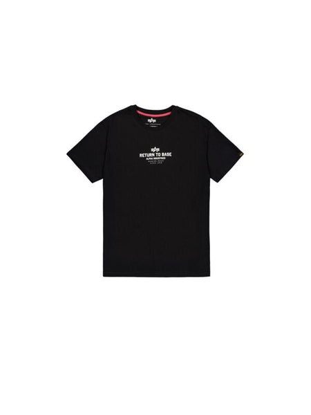 T-Shirt Manches courtes  de Alpha Industries - Return to Base - T-Shirt - S à XXL - pour Homme - noir - alpha industries
