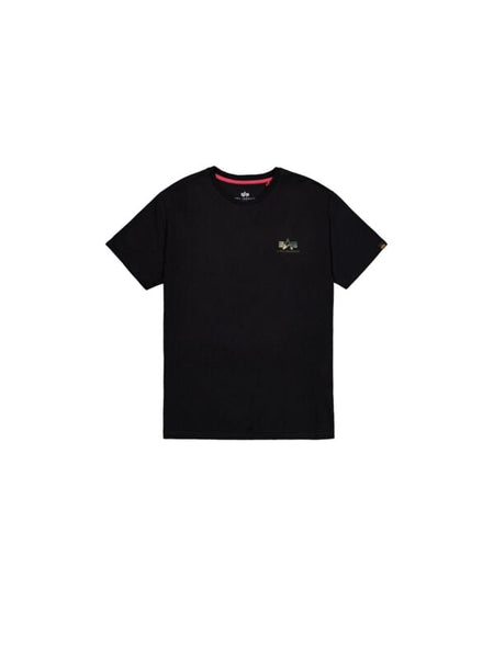 T-Shirt Manches courtes  de Alpha Industries - T-Shirt Imprimé Camouflage - S à XXL - pour Homme - noir - alpha industries