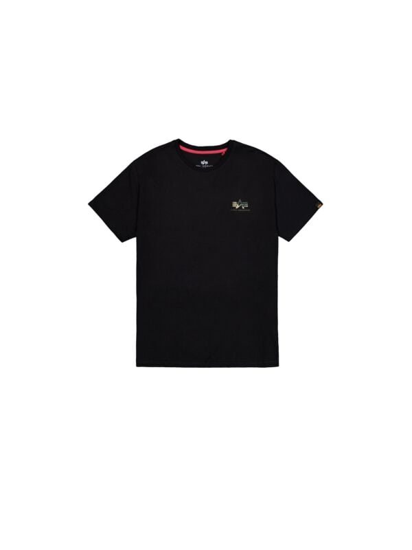 T-Shirt Manches courtes  de Alpha Industries - T-Shirt Imprimé Camouflage - S à XXL - pour Homme - noir - alpha industries
