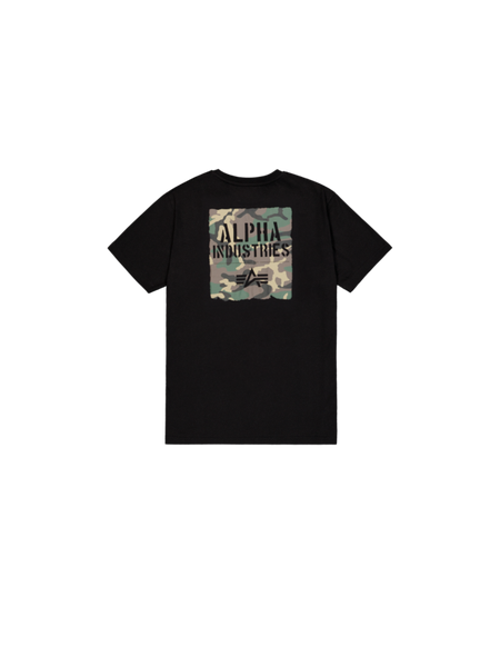 T-Shirt Manches courtes  de Alpha Industries - T-Shirt Imprimé Camouflage - S à XXL - pour Homme - noir - alpha industries - View 2