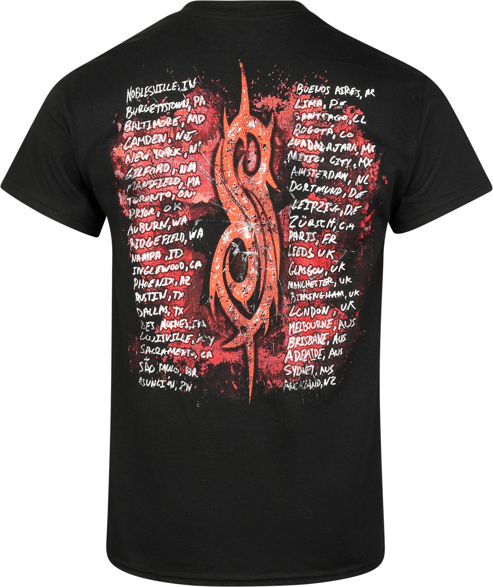 T-Shirt Manches courtes  de Slipknot - Here Comes The Pain Tour - S à 3XL - pour Homme - noir - Slipknot - View 2