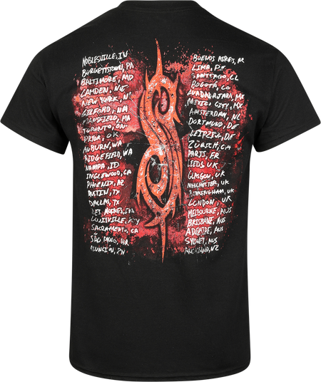 T-Shirt Manches courtes  de Slipknot - Here Comes The Pain Tour - S à 3XL - pour Homme - noir - Slipknot - View 2