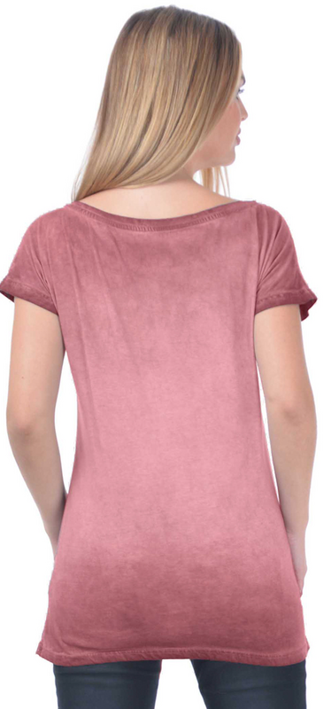 T-Shirt Manches courtes  de Outer Vision - Nine Lives Couple – T-shirt pour femme – Marilyn - S à 3XL - pour Femme - rose clair - Outer Vision - View 2