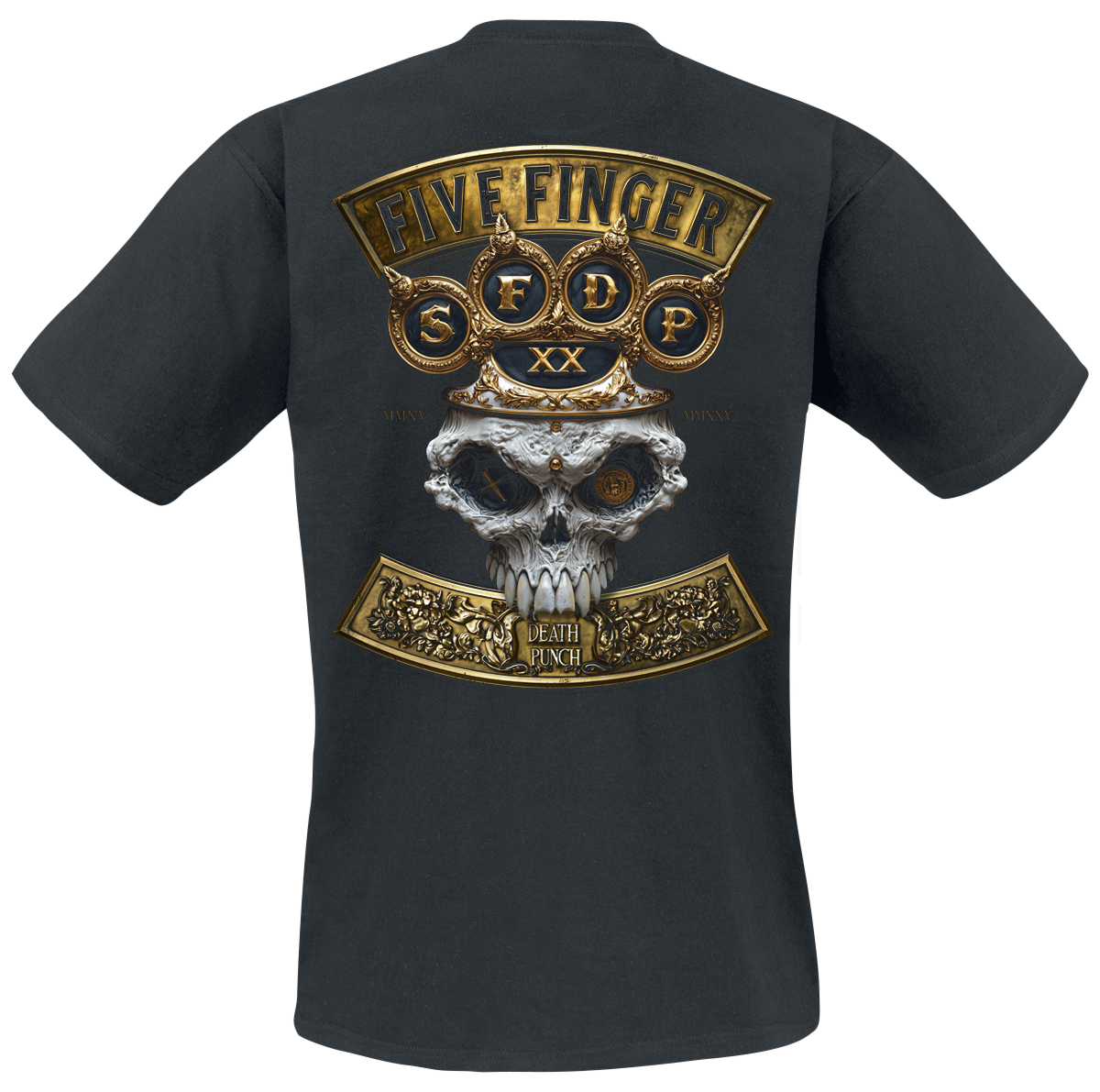 T-Shirt Manches courtes  de Five Finger Death Punch - Brass Knuckle King - S à 5XL - pour Homme - noir - Five Finger Death Punch - View 2