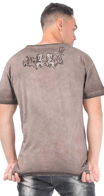T-Shirt Manches courtes  de Outer Vision - Alter Ego Namaskeleton - T-shirt pour homme - Rex - S à 4XL - pour Homme - marron - Outer Vision - View 2