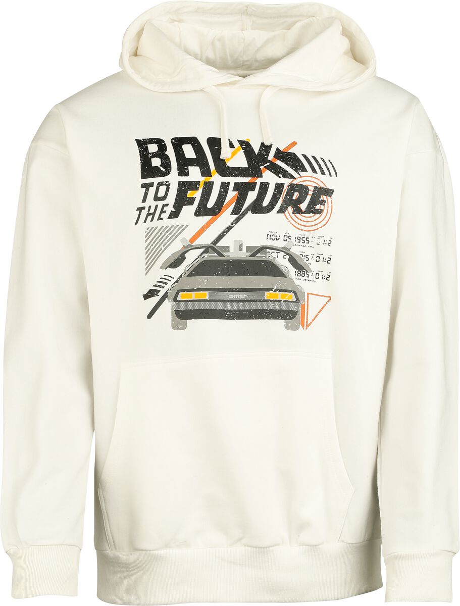 Sweat-shirt à capuche  de Retour Vers Le Futur - S à 3XL - pour Homme - blanc - Retour Vers Le Futur