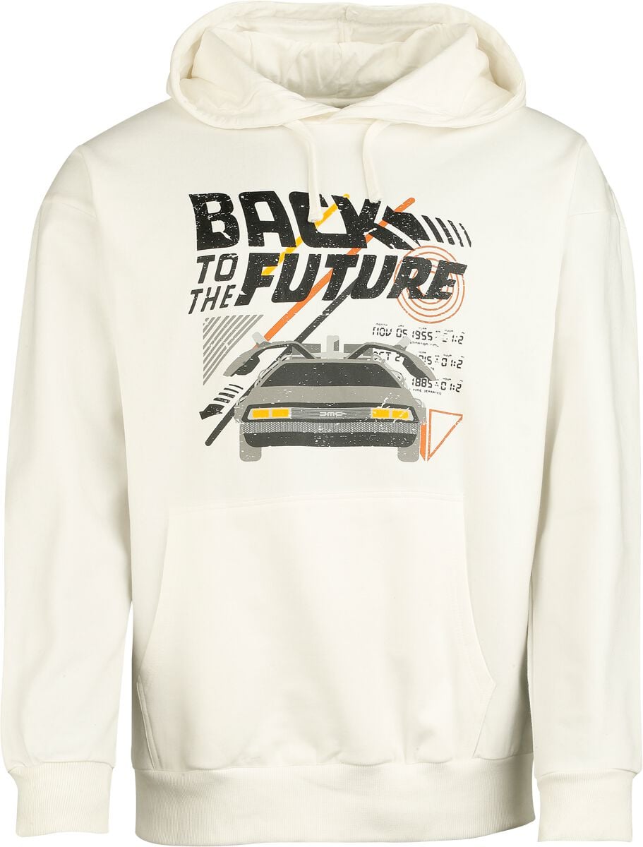 Sweat-shirt à capuche  de Retour Vers Le Futur - S à 3XL - pour Homme - blanc - Retour Vers Le Futur
