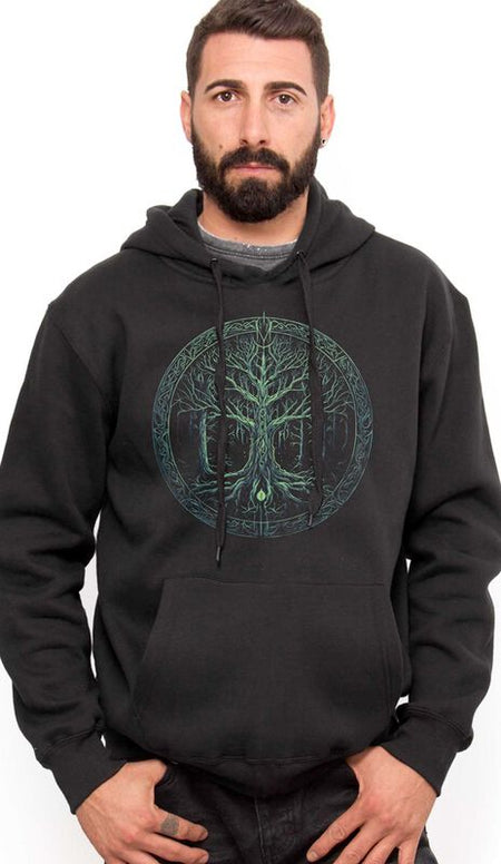 Sweat-shirt à capuche  de Outer Vision - iking Thor – Sweat à capuche pour homme – Vicero - S à XXL - pour Homme - noir - Outer Vision