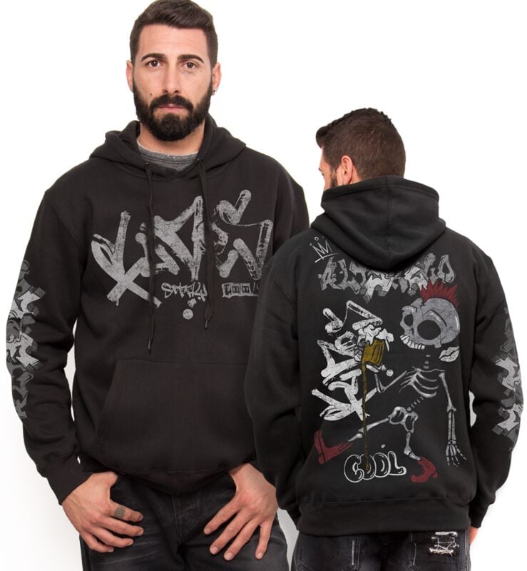 Sweat-shirt à capuche  de Outer Vision - Alter Ego Punk Beer - Sweat à capuche pour homme - Vicero - S à XXL - pour Homme - noir - Outer Vision