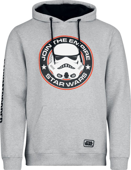Sweat-shirt à capuche Disney de Star Wars - Stormtrooper - Join The Empire - S à XXL - pour Homme - gris - Star Wars