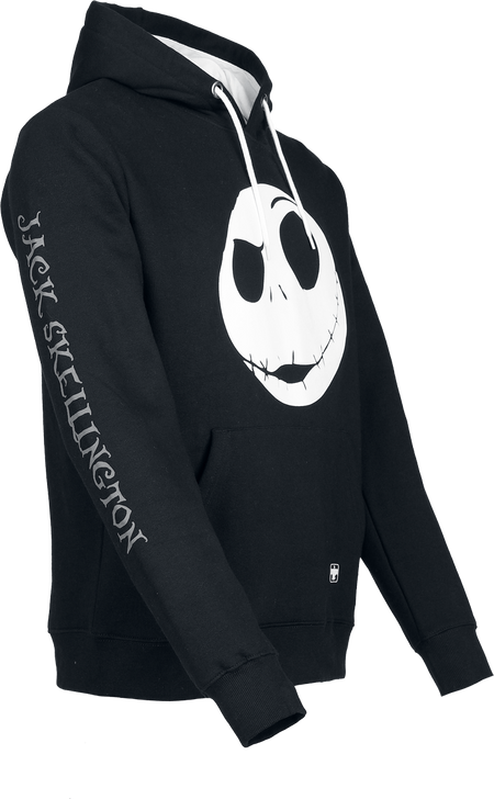 Sweat-shirt à capuche Disney de L'Étrange Noël De Monsieur Jack - Jack Skellington - S à XXL - pour Homme - noir/blanc - L'Étrange Noël De Monsieur Jack - View 2