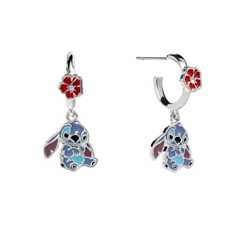 Clous d'oreilles Disney de Lilo & Stitch - Flower Stitch - pour Unisexe - couleur argent - Lilo & Stitch