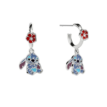 Clous d'oreilles Disney de Lilo & Stitch - Flower Stitch - pour Unisexe - couleur argent - Lilo & Stitch
