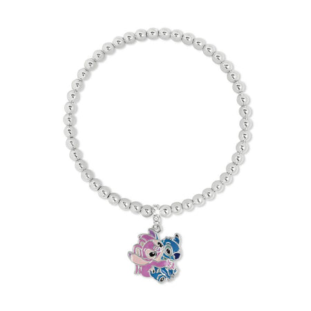 Bracelet  de Lilo & Stitch - Stitch and Angel - pour Femme - couleur argent - Lilo & Stitch