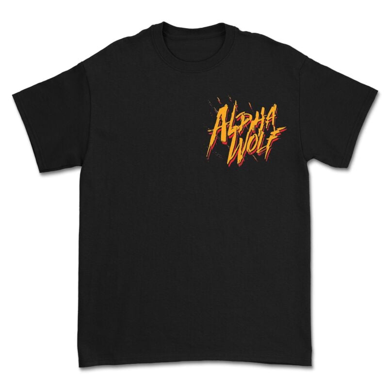 T-Shirt Manches courtes  de Alpha Wolf - Steel - S à 3XL - pour Homme - noir - Alpha Wolf