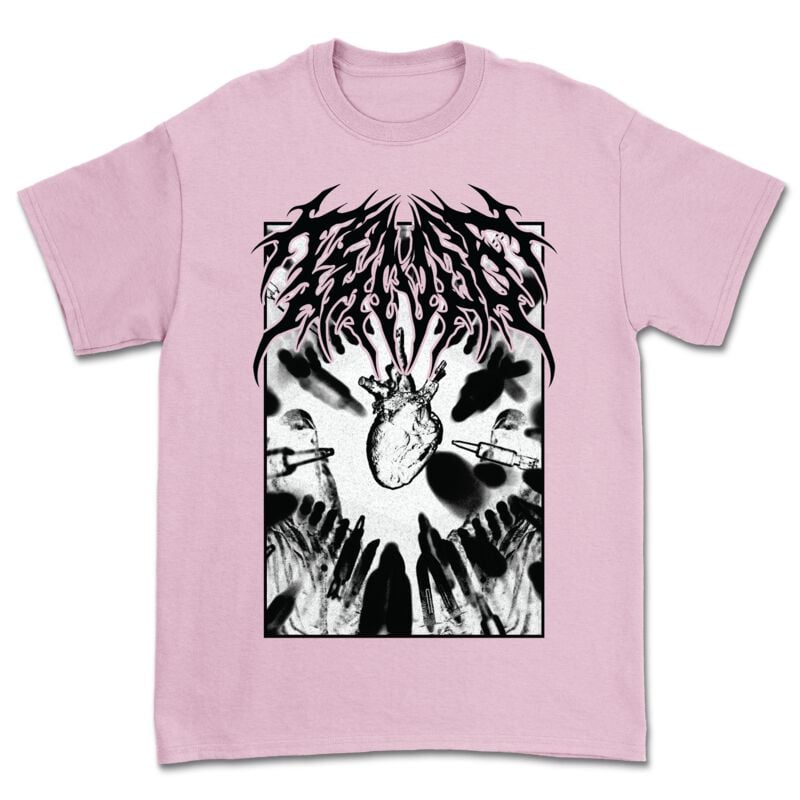 T-Shirt Manches courtes  de Ten56. - Heart - S à XXL - pour Homme - rose - Ten56.