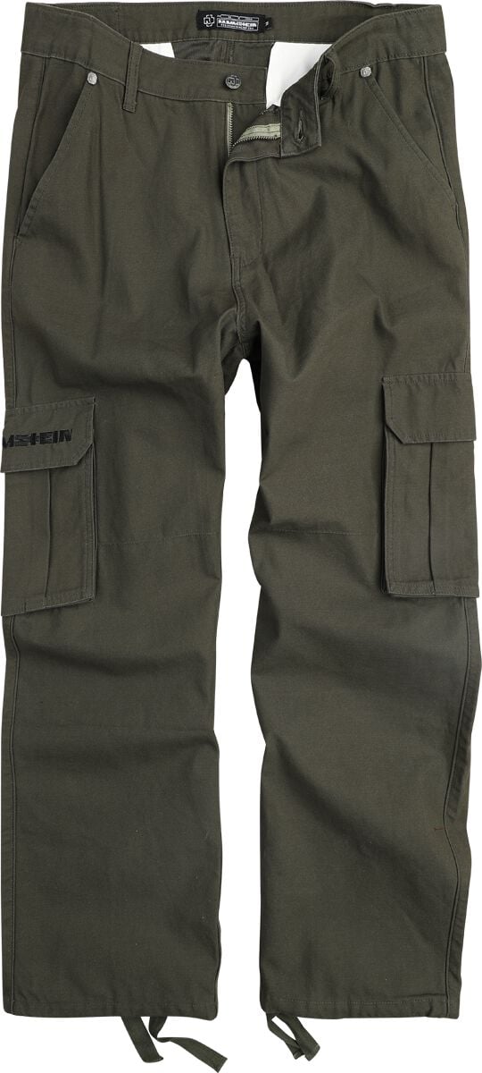 Pantalon Cargo  de Rammstein - Hallomann - S à 3XL - pour Homme - kaki - Rammstein