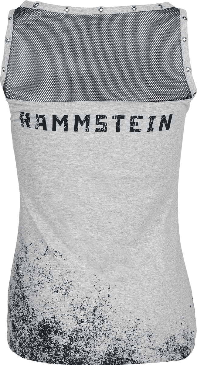 Top  de Rammstein - Amour - S à 3XL - pour Femme - gris clair chiné/noir - Rammstein - View 2