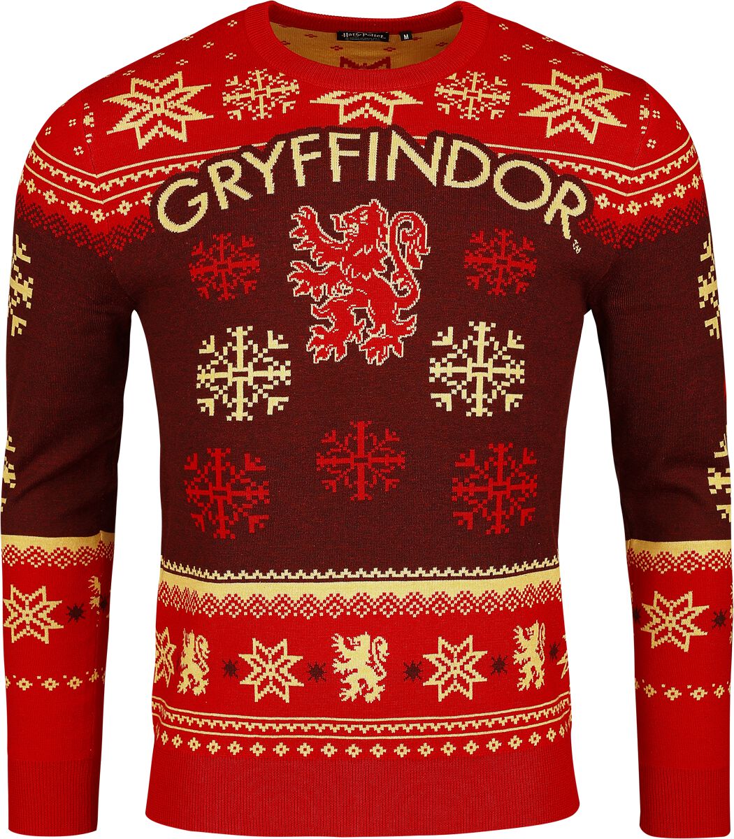 Pull de Noël  de Harry Potter - Gryffondor - S à XXL - pour Homme - multicolore - Harry Potter