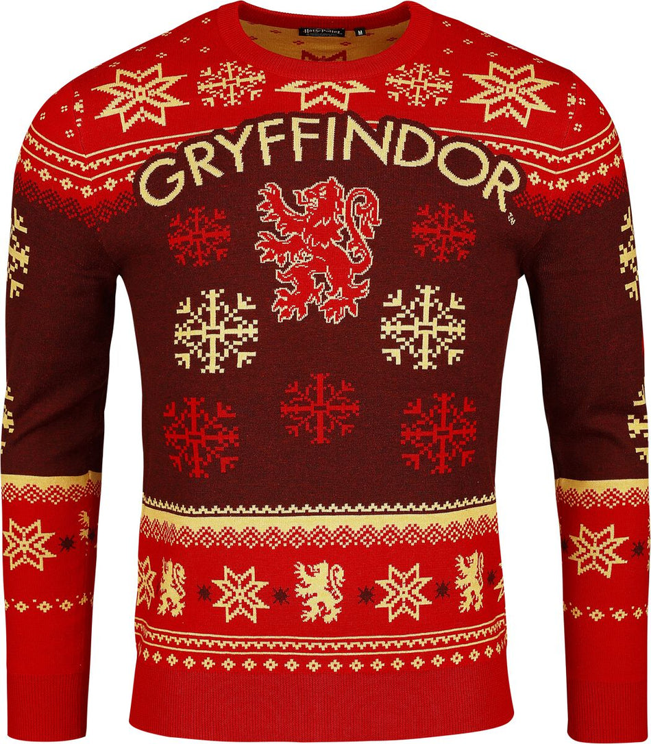 Pull de Noël  de Harry Potter - Gryffondor - S à XXL - pour Homme - multicolore - Harry Potter