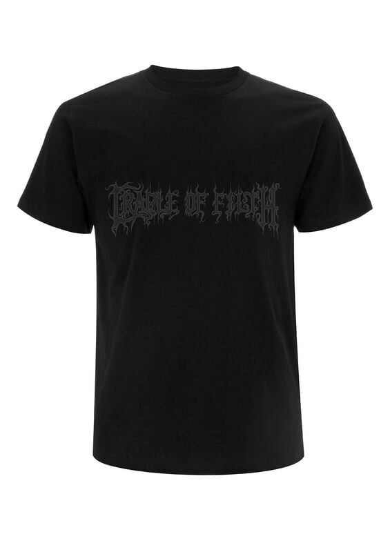 T-Shirt Manches courtes  de Cradle Of Filth - Black On Black Logo - S à 4XL - pour Homme - noir - Cradle Of Filth