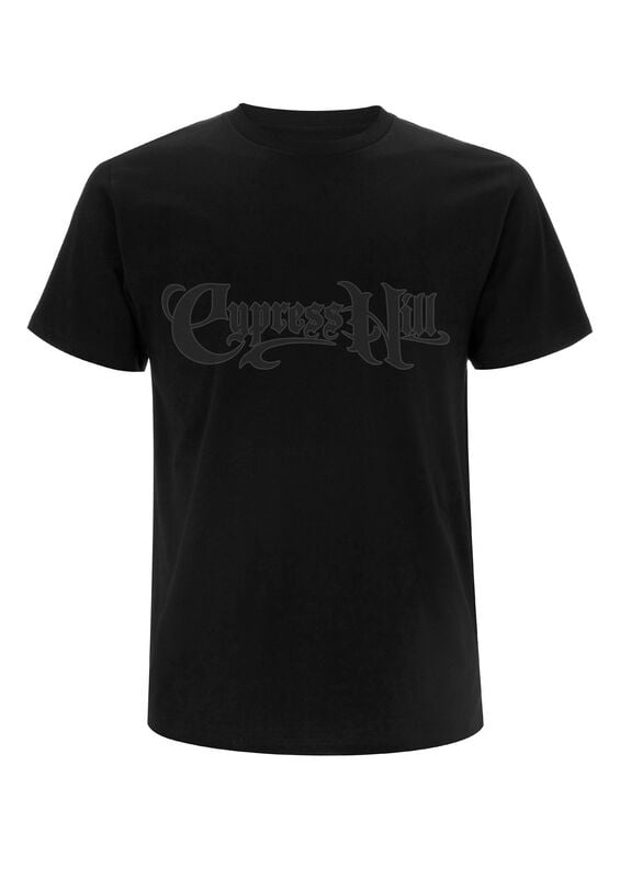 T-Shirt Manches courtes  de Cypress Hill - Black On Black Logo - S à 4XL - pour Homme - noir - cypress hill